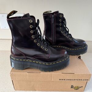 Dr. Martens 1460 Jadon Platform Cherry Red Arcadia Boots W-7, M-6